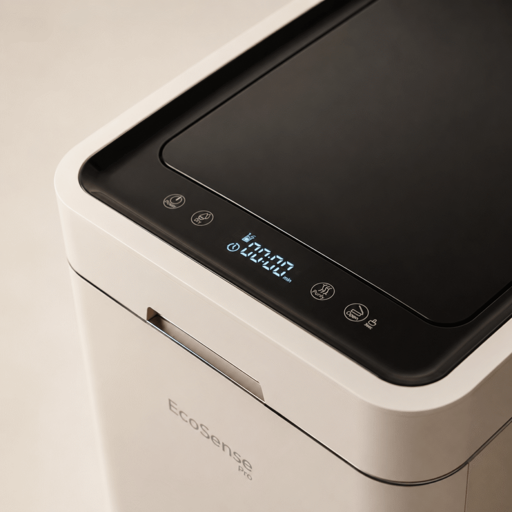 EcoSense Pro composter in white